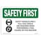 Signmission OSHA Sign, Goggles And Full Face W/ Symbol, 10in X 7in Rigid Plastic, 10" W, 7" H, Landscape OS-SF-P-710-L-10956 - alternate 1